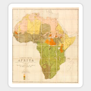 Map of the languages of Africa, 1883 (C029/1131) Sticker